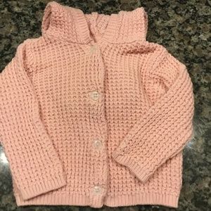 Girls pink sweater